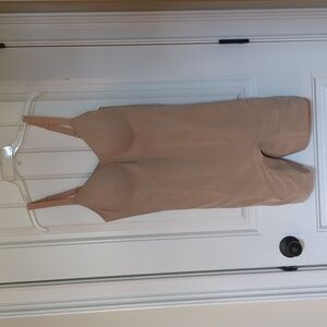 HoneyLove NWT nude Super Power mid-thigh bodysuit, size XL